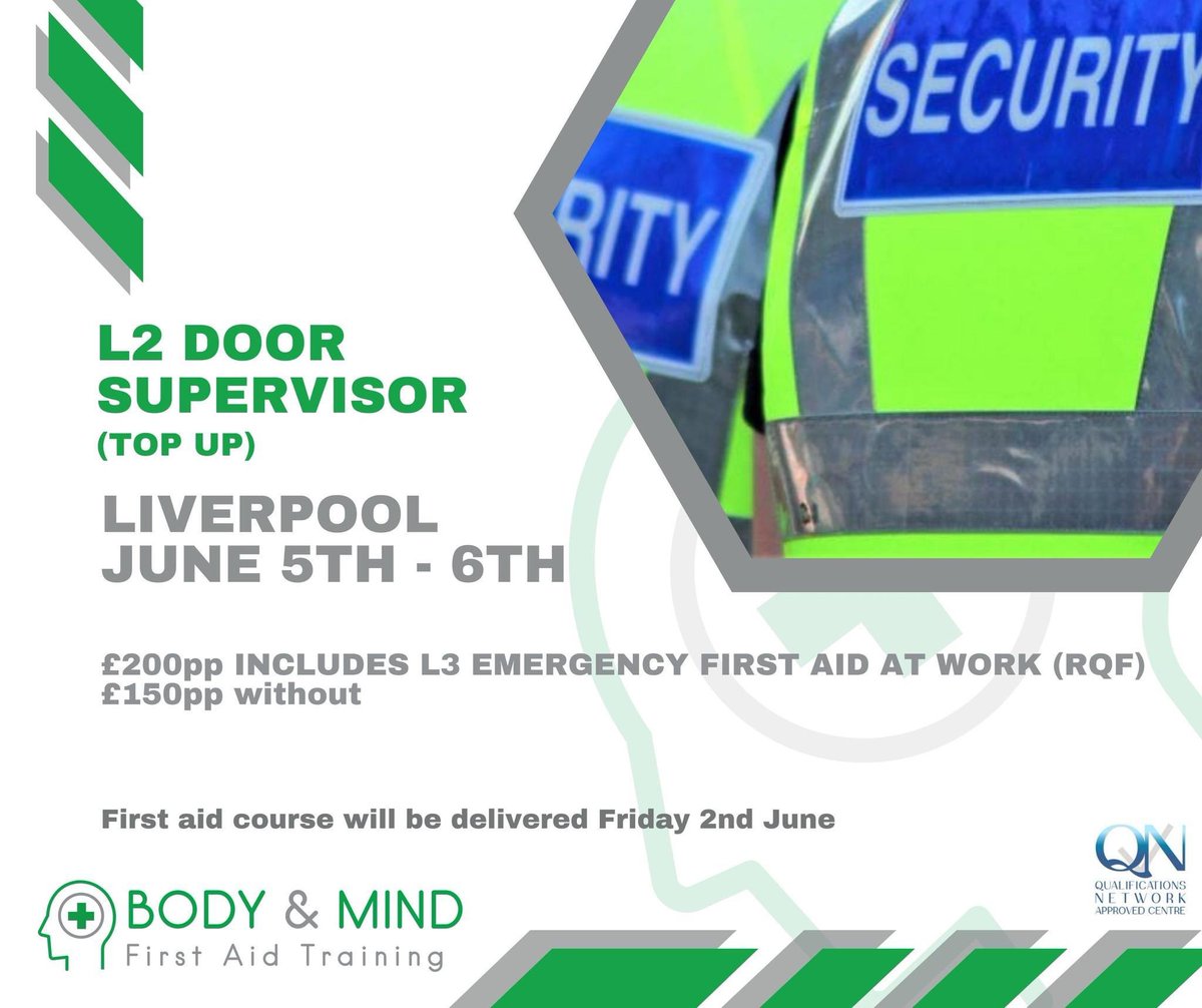 Salamancatrg's tweet photo. Do you need your SIA top up training? 
We’ve got over 20 years in the security industry, from nightclub doors to diplomatic protection. 
No egos, no nonsense and no short cuts. https://t.co/KZP1TzteY6