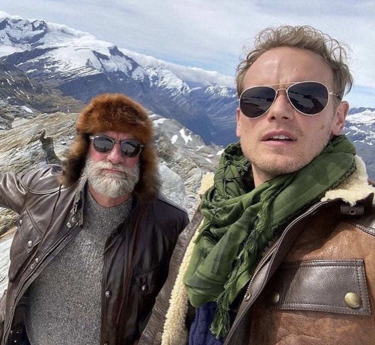 Who’s ready for another wild ride with @SamHeughan & @grahammctavish?! 
They’re ready.😎
Are you?!!
I am.

#Clanlands #NewZealand #MenInKilts #thenextadventure #howfarwillsamgo #didgrahamactuallysurvive #betterbringmorewhisky