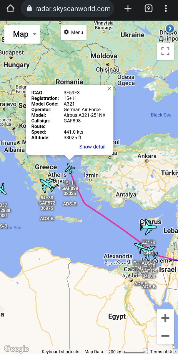 scan_sky's tweet photo. Multiple German Air Force 🇩🇪 Aircraft Out Of Muwaffaq Salti Air Base, Jordan 🇯🇴
2 x A400Ms - 54+38 - #GAF572/54+16 - #GAF129
A321-251NX - 15+11 - #GAF898 https://t.co/eMjuZ3r0wK