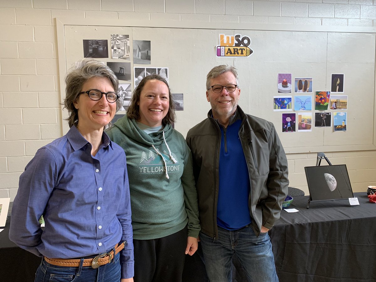 Come out to Lutheran high school art show at Lutheran South. LHS SC students represent with outstanding art work! Thanks Mrs. Maddick and Mrs Krazl! #cgrpride, #proudLHSprincipal