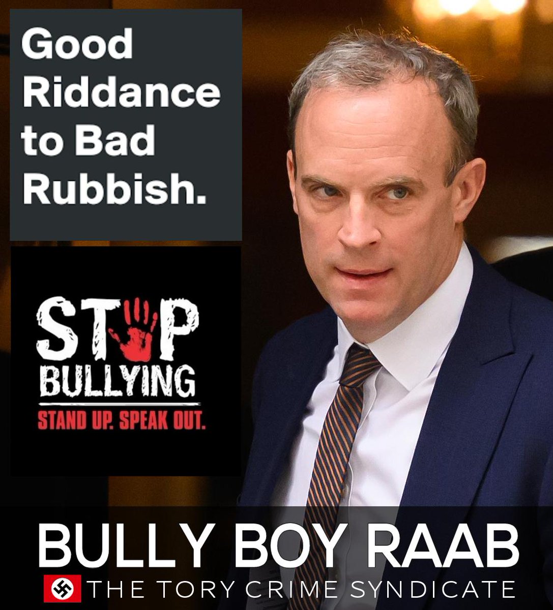 Moolok8's tweet photo. @ukreloaded @DominicRaab #ToriesOut288
#ToriesMustGo
#Raabmustgo
#RaabTheBully
#ToryShambles
#BrexitDisaster https://t.co/QRnG4bs7O8