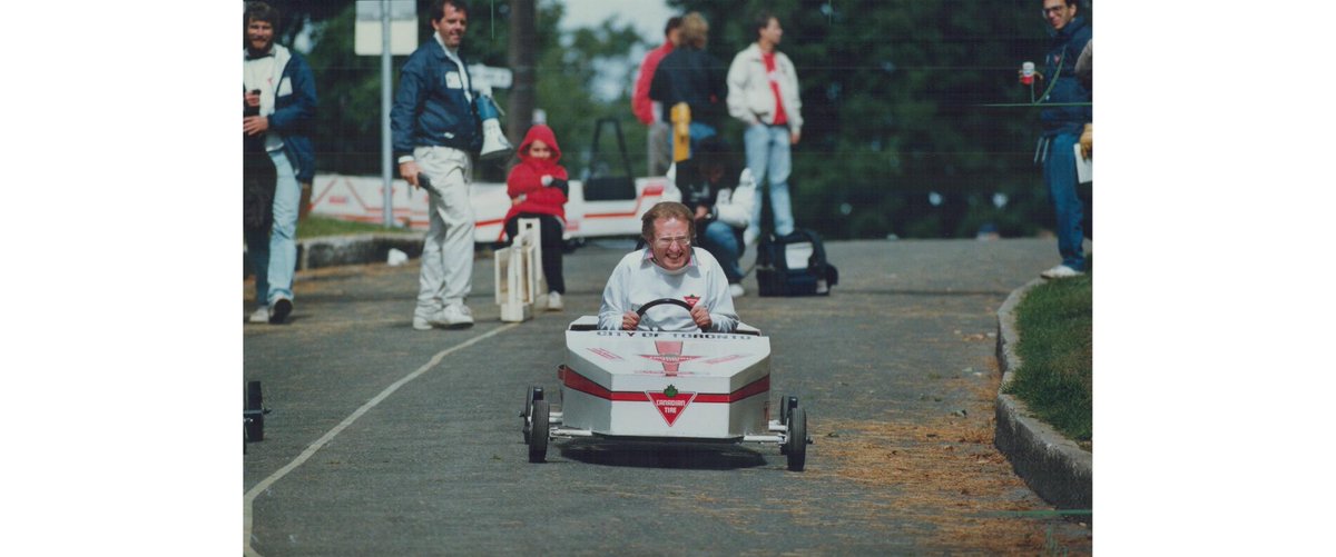 SaveOurVillage's tweet photo. 1) Vehicle access to #HighPark has been managed for 50 years with road closings for events like annual Big Brothers soap box derbies attracting thousands. In 1988 Mayor Eggleton raced. Keep #HighPark open! #CityofTO #Toronto #TOpoli #BloorWest #Roncy #TheJunction #Swansea https://t.co/3EJpwJGa7U