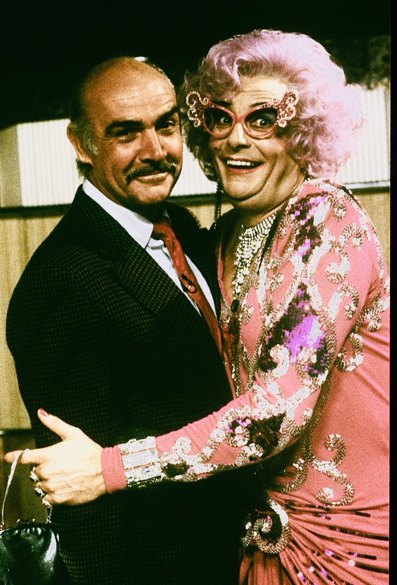 StylistMusic's tweet photo. Two absolute legends x #BarryHumphriesRIP https://t.co/lPgT77awT8