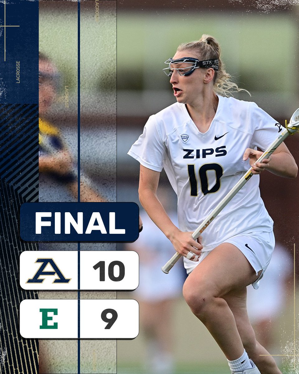 ZIPS WIN!

<a href="/ZipsWLAX/">Zips W Lacrosse</a> earns a 10-9 win at Eastern Michigan

#GoZips | <a href="/ZipsWLAX/">Zips W Lacrosse</a> 🦘