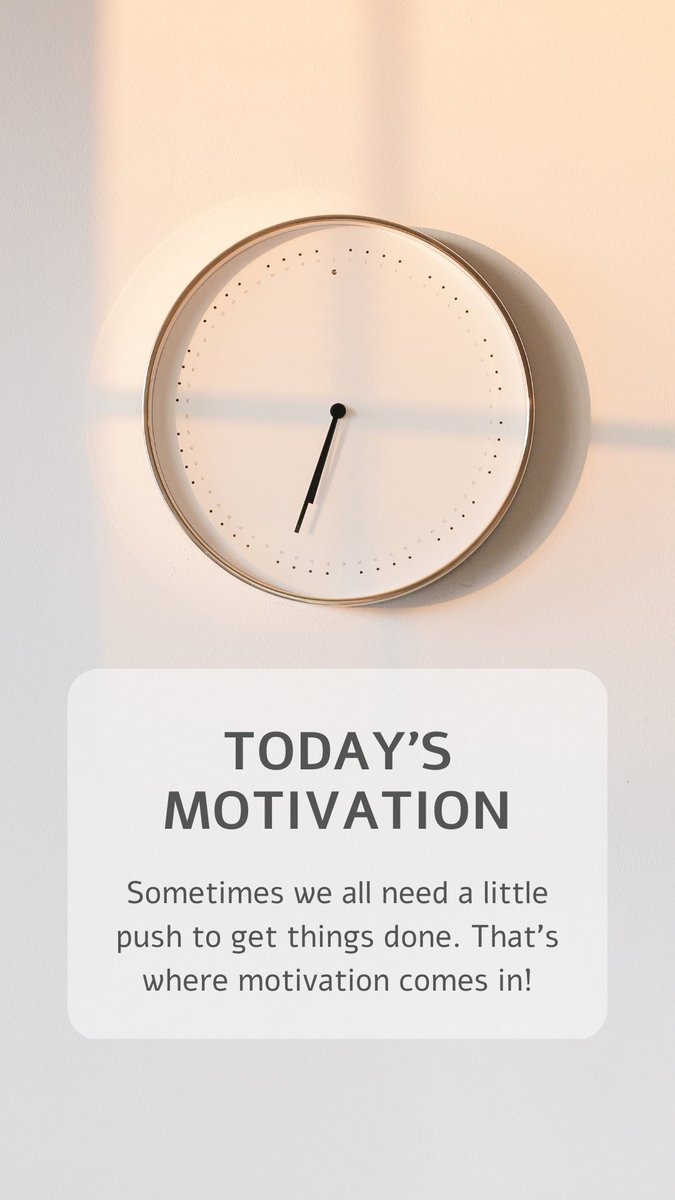 Sometimes we all need a little push to get things done. That's where motivation comes in! 🔥 #motivation #getthingsdone