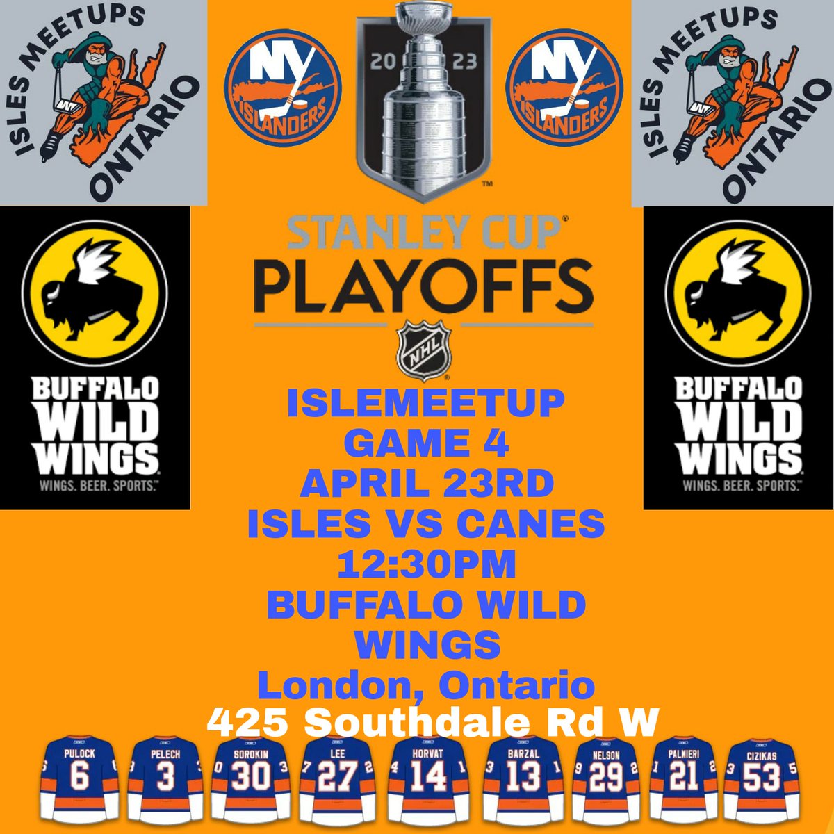 IslesMeetup_ONT's tweet photo. 🇨🇦🇨🇦Wake Up Ontario!!!!🇨🇦🇨🇦 
We're back with an #islesmeetups and ready to cheer our #isles on to victory and a tie series. Gonna be a bunch of giveaways so don't miss out. https://t.co/UWFjGDhPPD