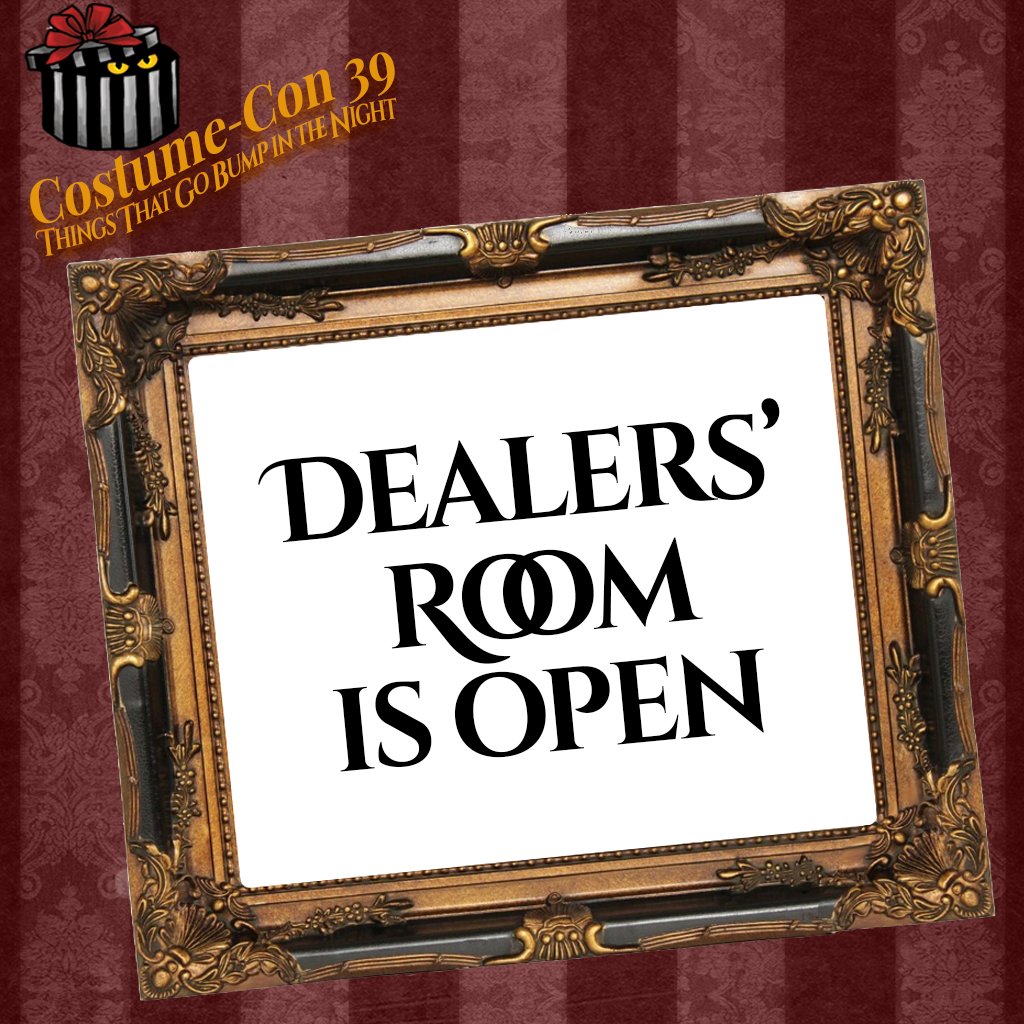 CCon39's tweet photo. It's 11:00 AM on Saturday, and our Dealers' Room is open! https://t.co/b9s4cdlbZq