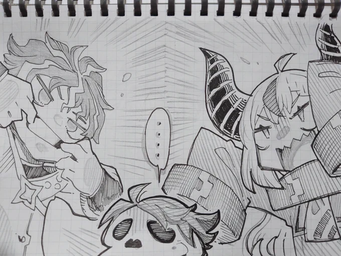 かわいい女の子と男の子を描きました。
#laplus_artdesu
#アステル絵ダ 