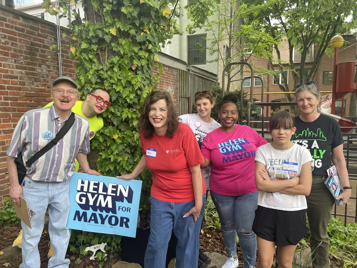 salima_pace's tweet photo. It’s a Beautiful Day in Your neighborhood to canvas for @HelenGymPHL 💕#coxepark https://t.co/ZNlFdikGJd
