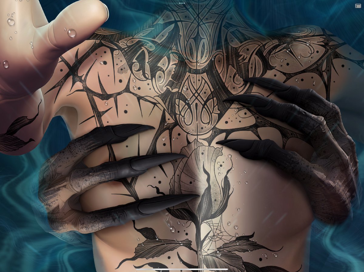 CInvnt's tweet photo. I was a tattoo artist for over 13 years

For this very reason I love adding tattoos on the characters in my paintings 

Each and every tattoo on these characters are a continuation of the story each painting tells https://t.co/1baJ0VtisY