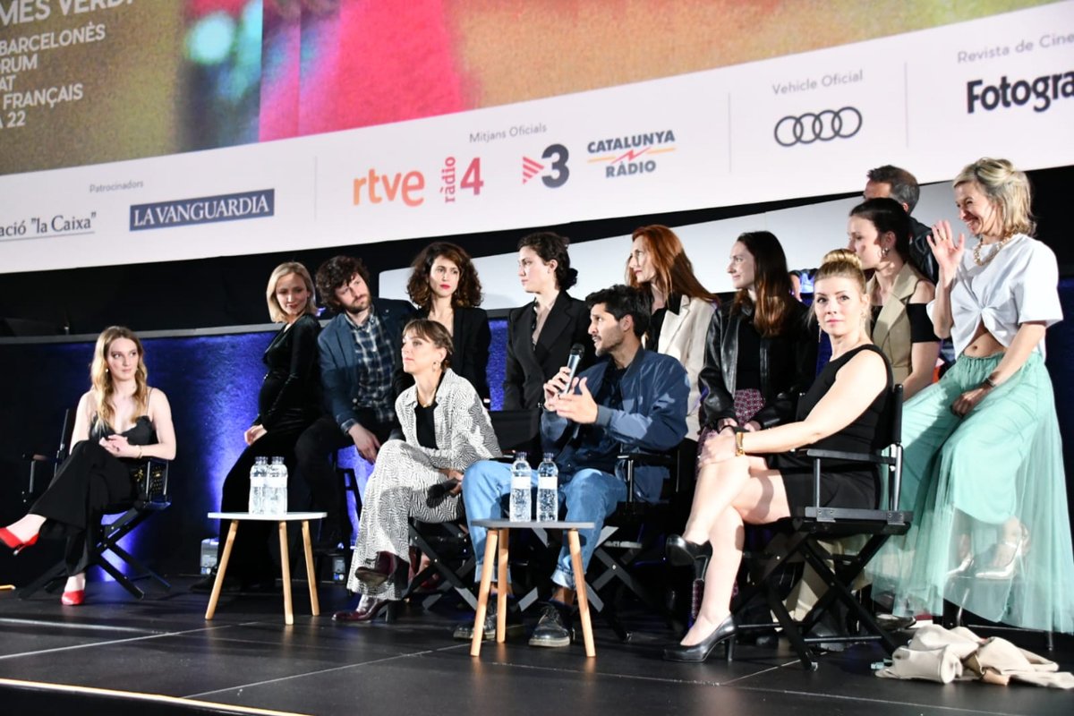 BCNFilmFest's tweet photo. Aquesta tarda s'ha estrenat "Un cel de plom" al #BCNFilmFest2023!

Presentació i col·loqui amb l'equip de la pel·lícula, dirigida per Miquel Romans i protagonitzada per Nausicaa Bonnín. https://t.co/NcvGhzUjza