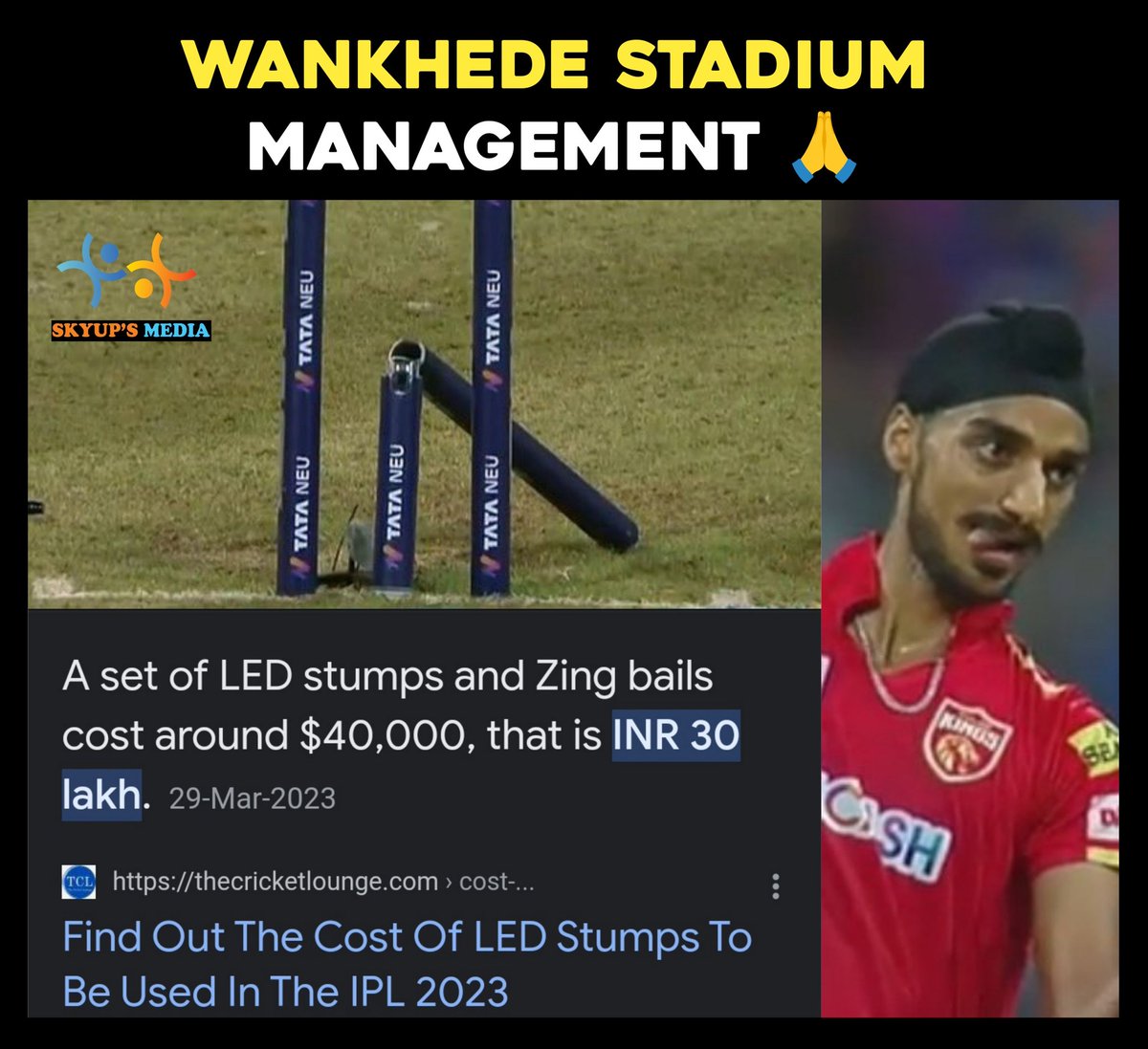 skyupsMedia's tweet photo. 😅
#HarshdeepSingh #MIvsPBKS https://t.co/eFcMgpqQUm