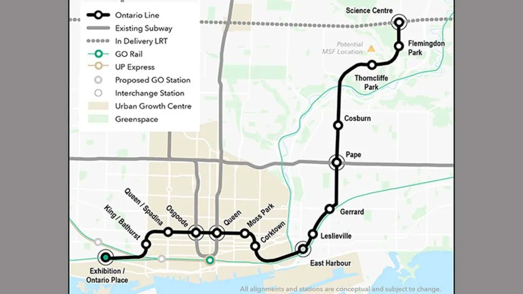 transittoronto's tweet photo. 04/20 #GovofOnt may change name of Science Centre Station on #OntarioLine | #Metrolinx #CrosstownLRT | via @CTVToronto https://t.co/R0HQp2oVZy https://t.co/s3PdaKbtSy