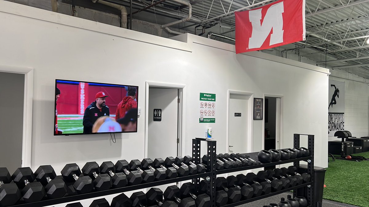 JordanWesty1's tweet photo. Yeah we’re a “Nebraska” training facility… GBR! Go time! #Huskers @HuskerFBNation @Huskers @MSPWheaton https://t.co/wwTvtI6UNN