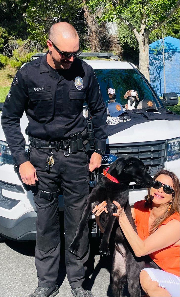 Today I deployed as #UndercoverBoss to inspect our #GND #Gun Unit and #K9 displays at @LAPDDevonshire community event. It was all good until #K9 #Sally!!!! Hey, I know you! #Thenoseknows @LAPD_GND_K9  #LAPD #Community