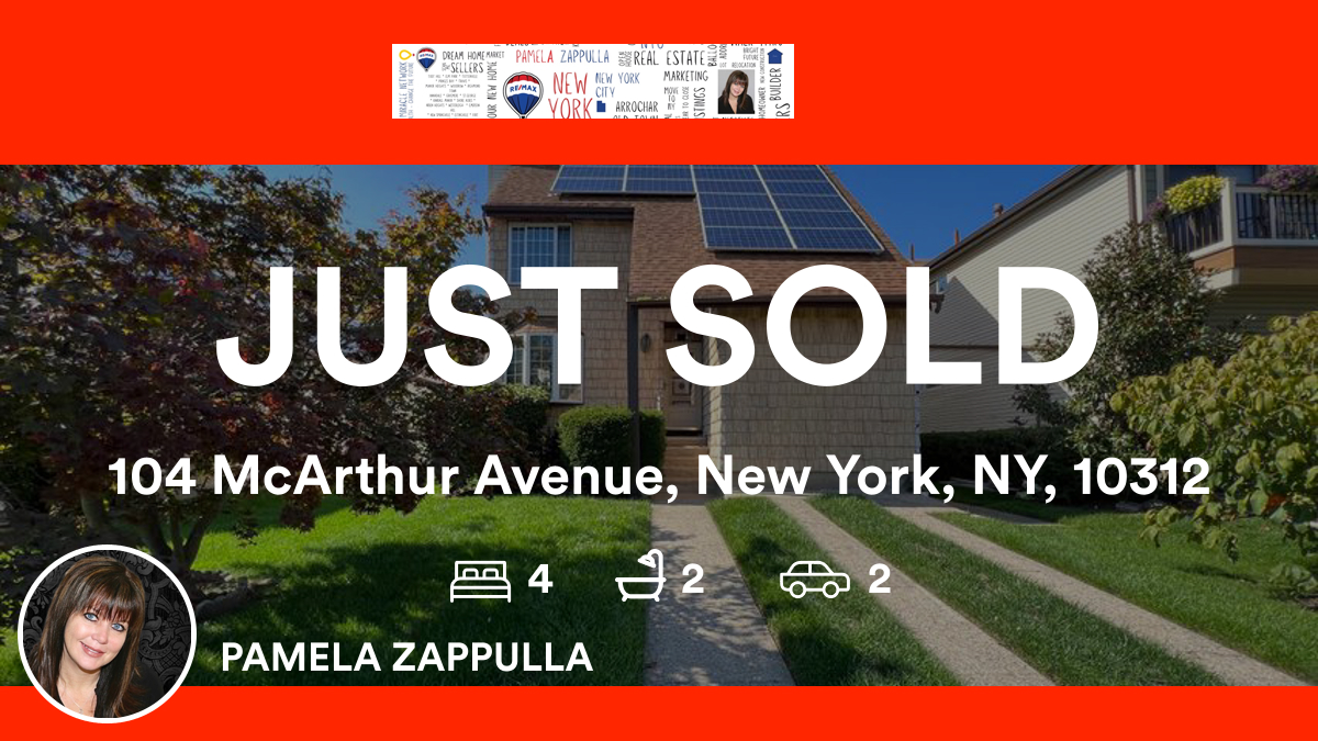 🛌 4 🛀 2 🚘 2
📍 104 McArthur Avenue, New York, NY, 10312

My latest sale on RateMyAgent.
 40AK1178788
rma.reviews/32vgMqmgmjZa

...
#ratemyagent #realestate