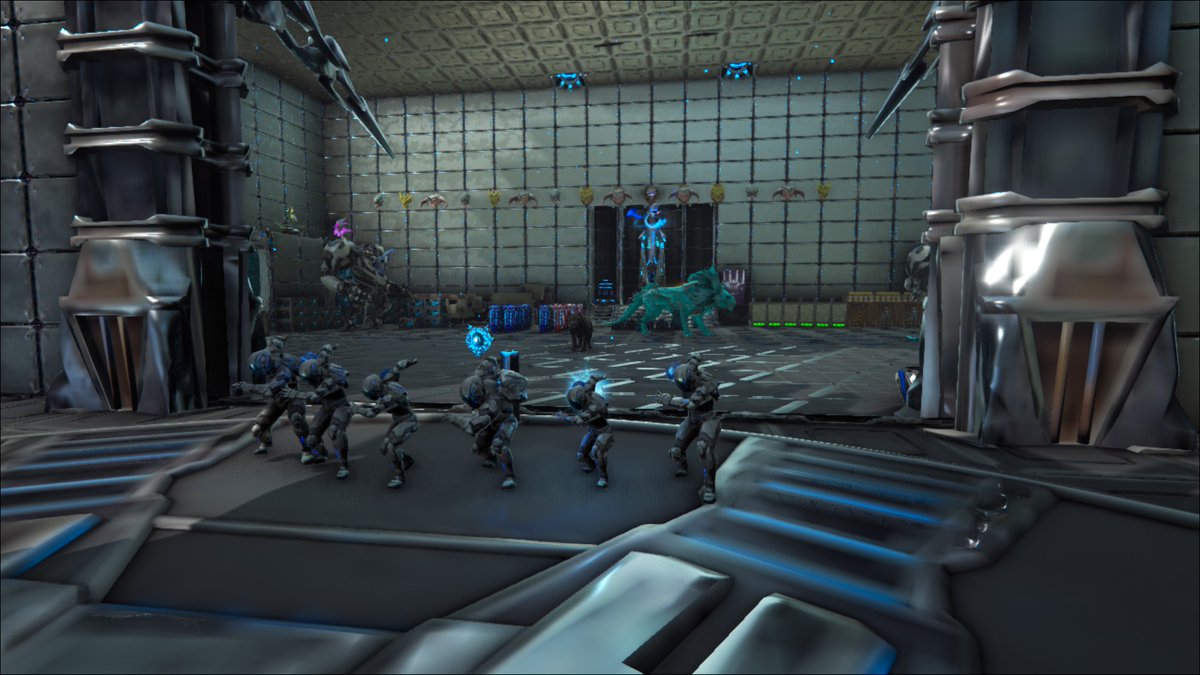 aya_rightgreen's tweet photo. トライブの皆で公式PvE190レベル達成～！
念願のミョルニルだ～！⚡ https://t.co/QflRdxXwh7