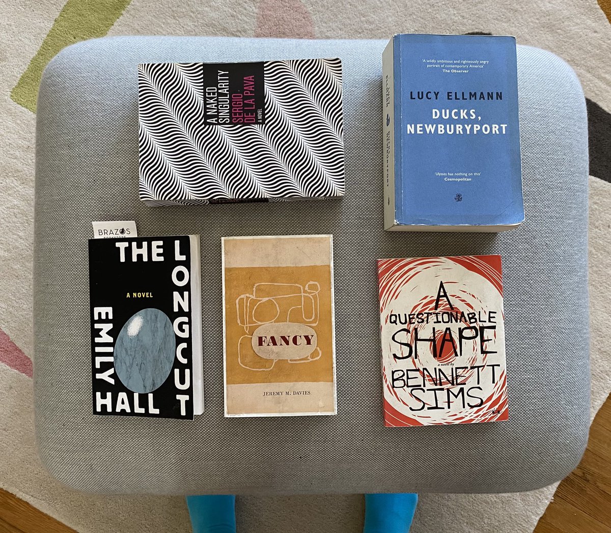 IneluctableQuak's tweet photo. I often mock contemporary American fiction for being boring &amp; provincial 

but here’s a small sample of stellar contemporary American novels that aren’t either

(missing THE ORGANS OF SENSE by Adam Ehrlich Sachs from the photo because I can’t find my copy!) https://t.co/PBViMob1Vx