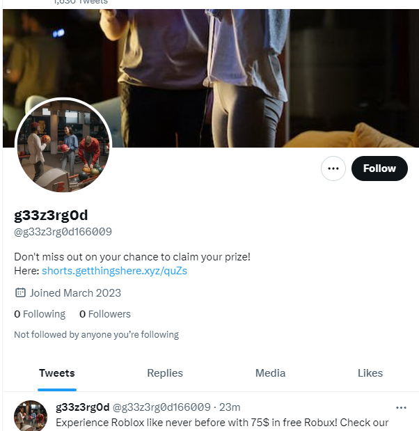 RobloxUGCLinks's tweet image. idk whats happening but theres twitter accounts giving fake roblox cards or other cards