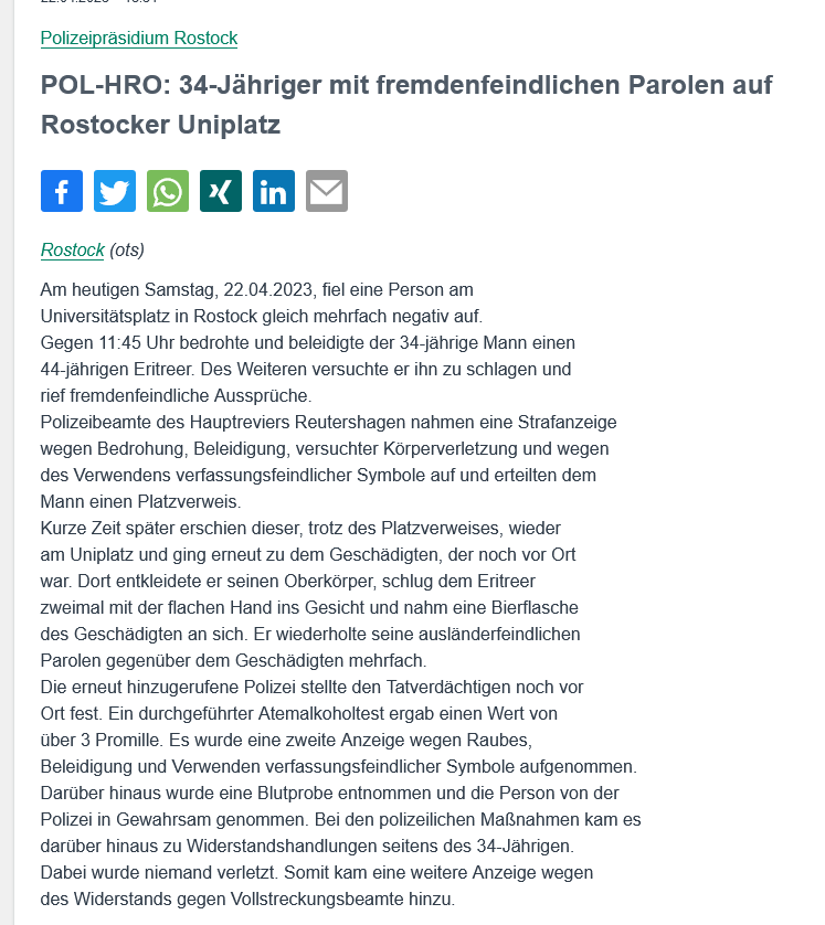 bildwerkrostock's tweet photo. Naziangriff in der Innenstadt von Rostock

Körperverletzung, vorab bereits versuchte KV, Bedrohung, Beleidigung, Raub und Naziparolen
@lobbimv, @HRONazifrei, @SLichtermann https://t.co/MvOeaOkzHl
