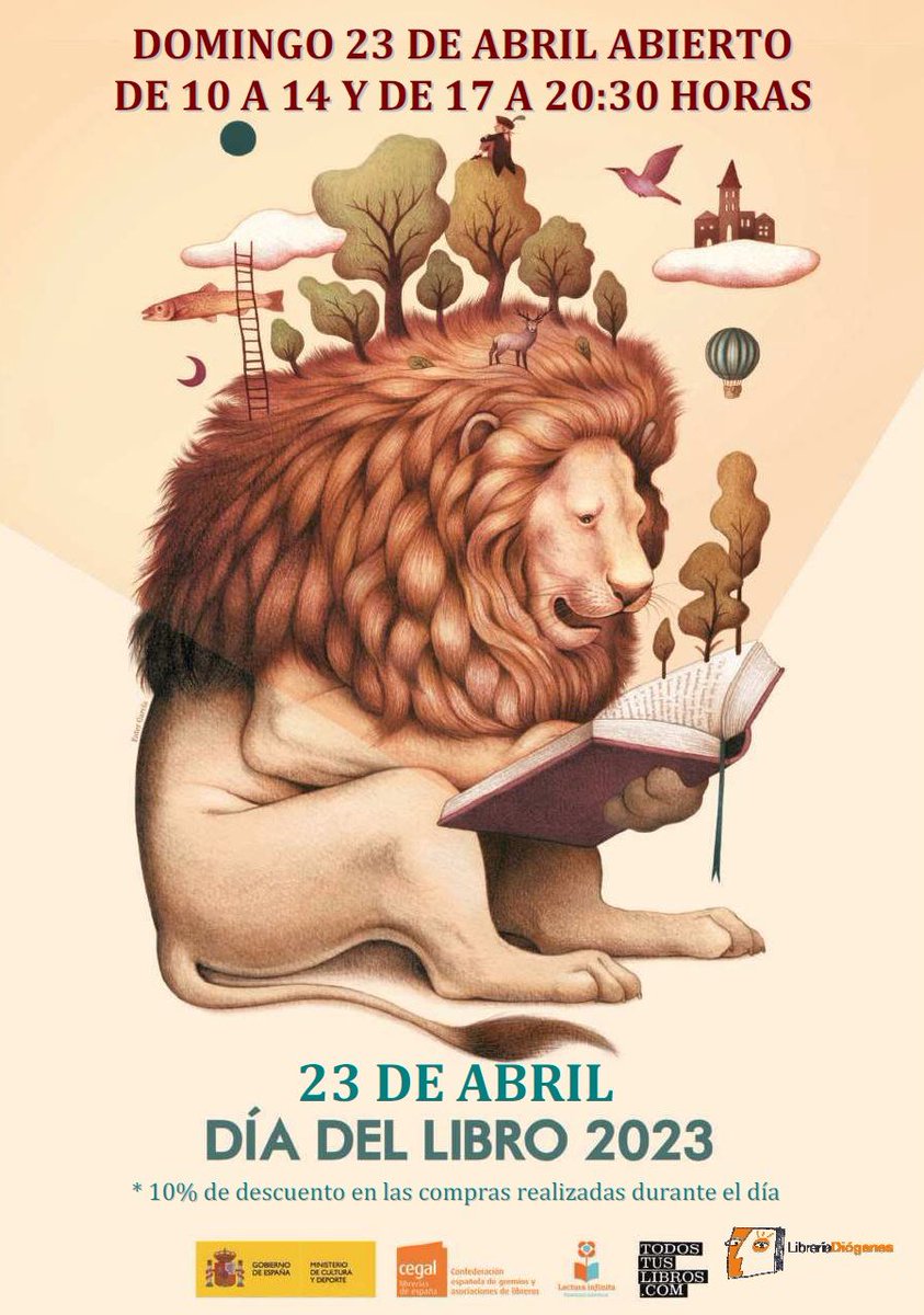 Recuerda, mañana domingo 23 de abril celebramos el #díadellibro2023 abriendo todo el día, de 10 a 14 horas y de 17 a 20:30 horas. Y aplicaremos un descuento del 10% en todas tus compras. ¡Te esperamos!
#loslibrosenlalibrería #apoyaatulibrería #AlcaládeHenares #libros