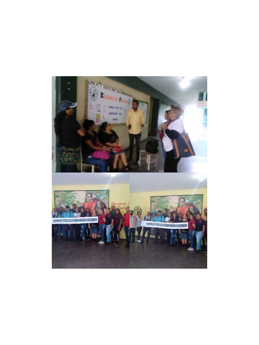 SomosUnem's tweet photo. #FormandoEducadores 📢|| Desde los municipios Valencia, Libertador, Naguanagua, Carlos Arvelo la #UTGUCarabobo dice presente en el lanzamiento del Movimiento Pedagógico Nacional Robinsoniano.
#MovimientoRobinsonianoUNEM
#FiestaDeportivaDelALBA
@NicolasMaduro
@_LaAvanzadora https://t.co/7hJZNkMXzX
