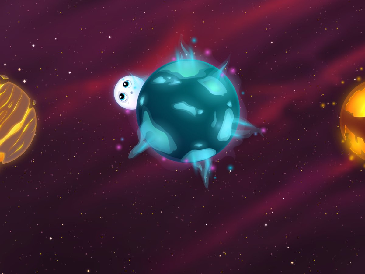 AppleArcade's tweet photo. Happy first anniversary to Moonshot - A Journey Home by @NoodlecakeGames!

This physics-based puzzler has us slingshotting back to Earth. Defy gravity! https://t.co/ALIcpZwH9t