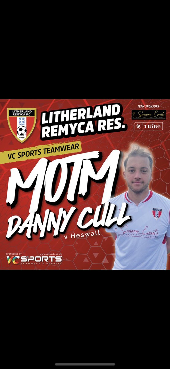 Litherland Remyca Reserves (@remycares) on Twitter photo <a href="/VCSportsTeam/">VC Sports</a> man of the match is <a href="/Danny_Cull7/">Daniel Cull</a> vs <a href="/HeswallFC_/">Heswall FC</a> totally deserved from Danny who has taken his chance and showing everyone what a quality player he is. #UTFR <a href="/VCSportsTeam/">VC Sports</a> man of the match is <a href="/Danny_Cull7/">Daniel Cull</a> vs <a href="/HeswallFC_/">Heswall FC</a> totally deserved from Danny who has taken his chance and showing everyone what a quality player he is. #UTFR