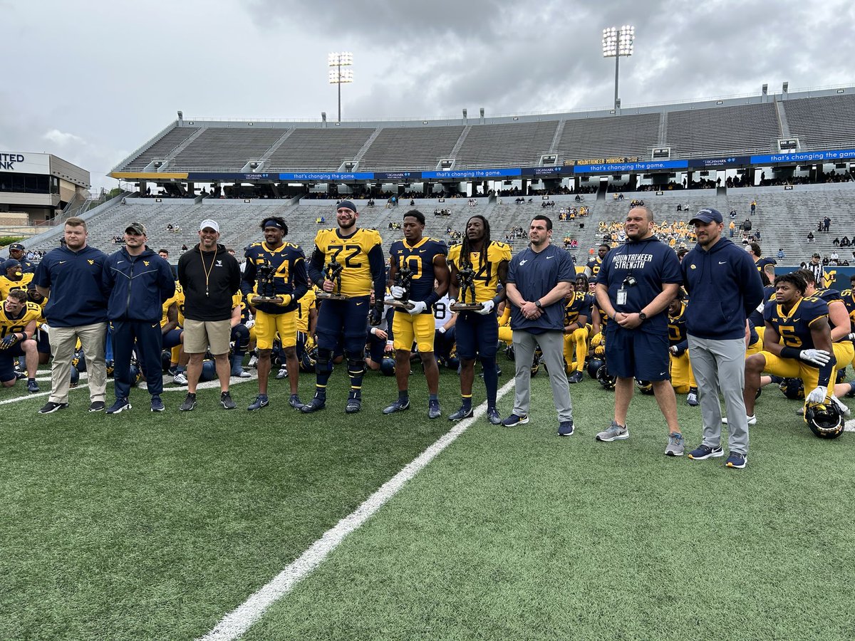 Your 2023 Iron Mountaineer Award winners — Marcis Floyd, Doug Nester, Jared Bartlett and Tony Mathis.