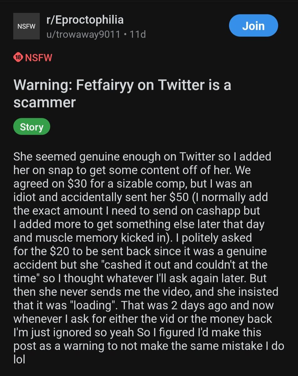 <a href="/MyAltPan/">Bread Pan</a> @Fetfairyy <a href="/EddieMurphyJr2/">FFC SOMEBODY</a> Idk who this reddit user is, but it popped up on Google quickly enough.