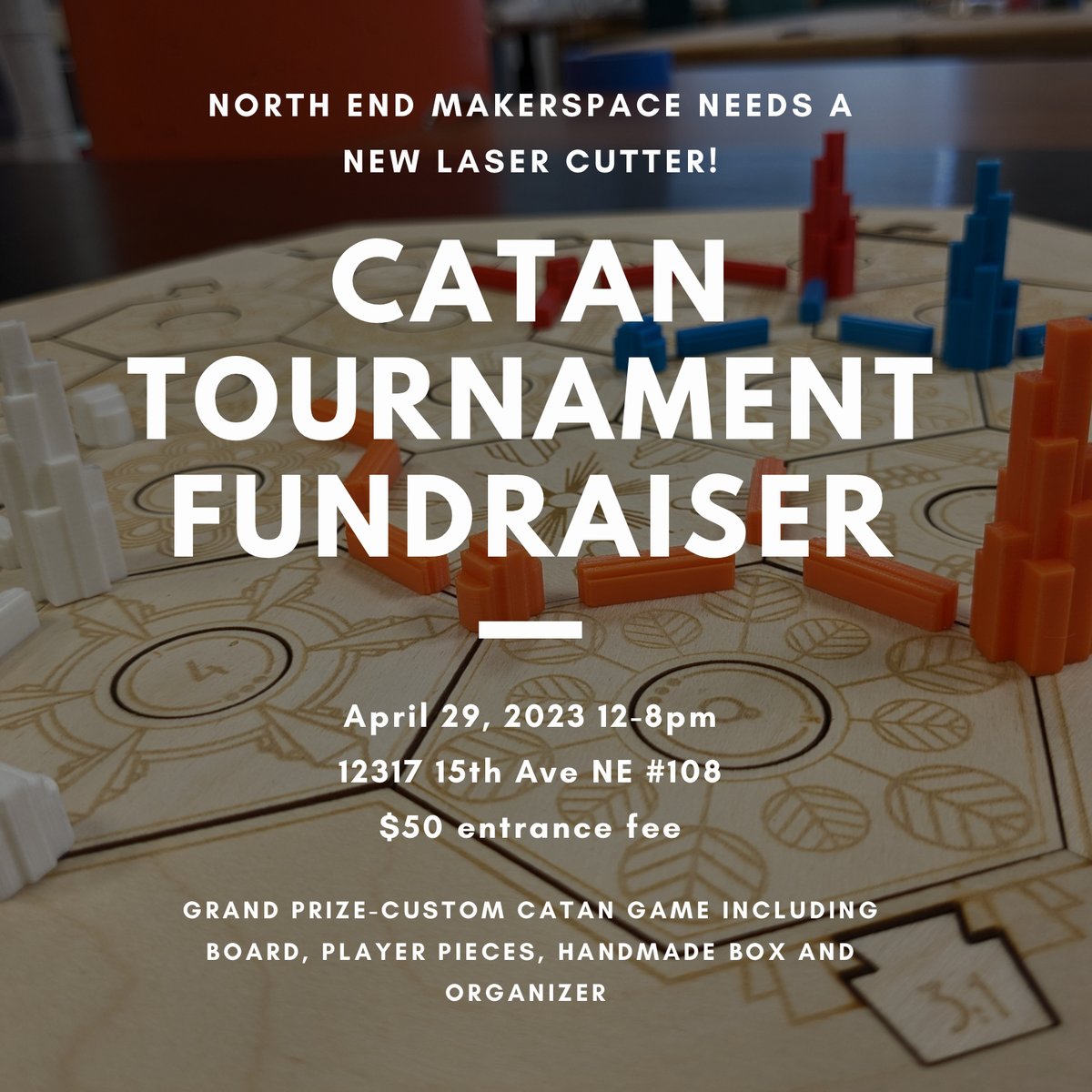 northendmakers's tweet photo. Time is running out to grab a seat at the tournament! Get your ticket ASAP and start honing your wheat harvesting, wood chopping, sheep shearing, brick forming, and ore mining tools!

https://t.co/0cMIEUHriR https://t.co/DSeqN8LIzL