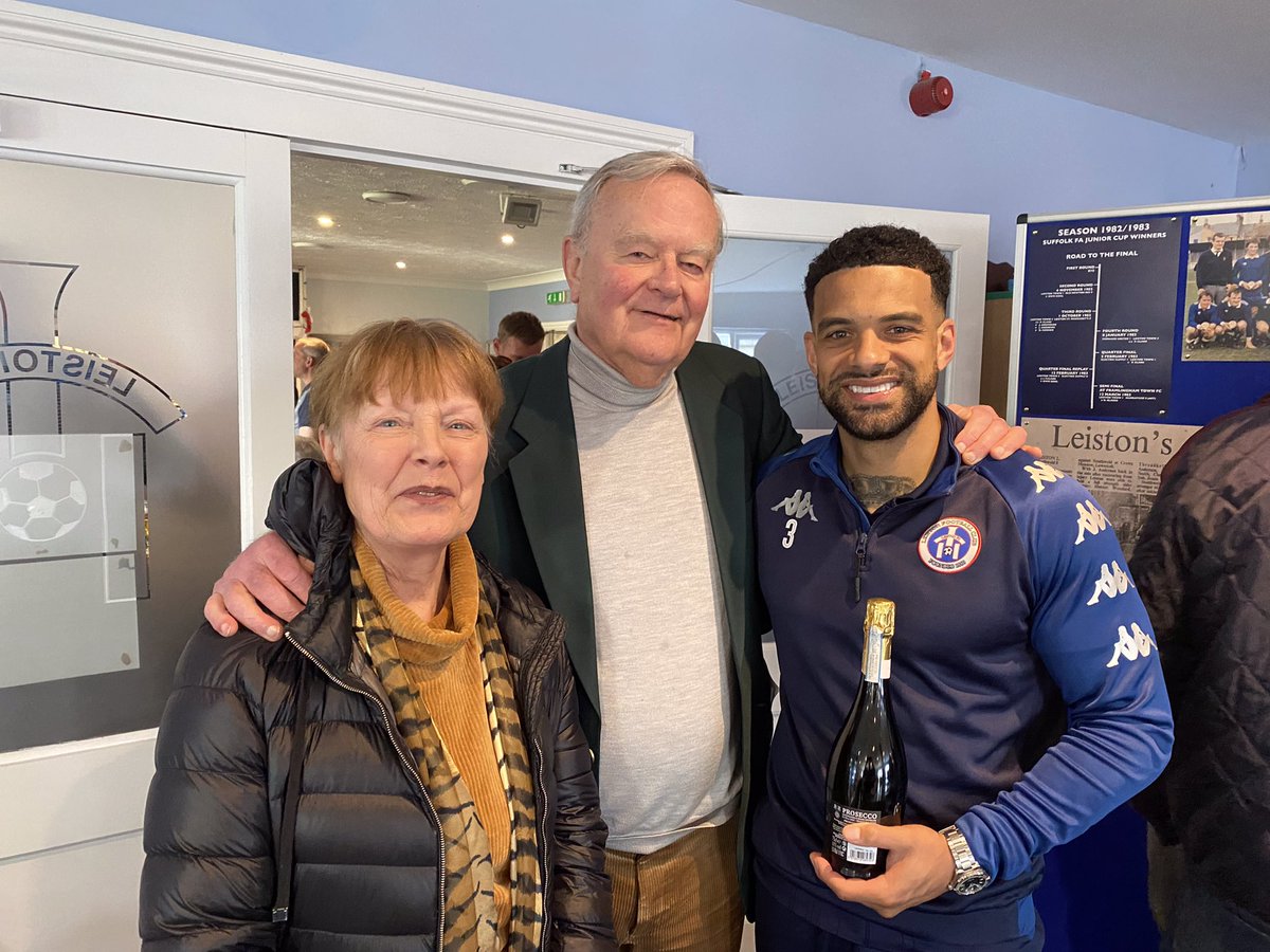 MAN OF THE MATCH

Today’s match sponsors Mr and Mrs Bob and Martine Porter, selected Blues captain Seb Dunbar as man of the match against <a href="/Hednesford_Town/">Hednesford Town FC</a>. Thanks to them for their sponsorship this afternoon and Chris Ellins, who sponsored the match ball.

#LeistonFC #NonLeague