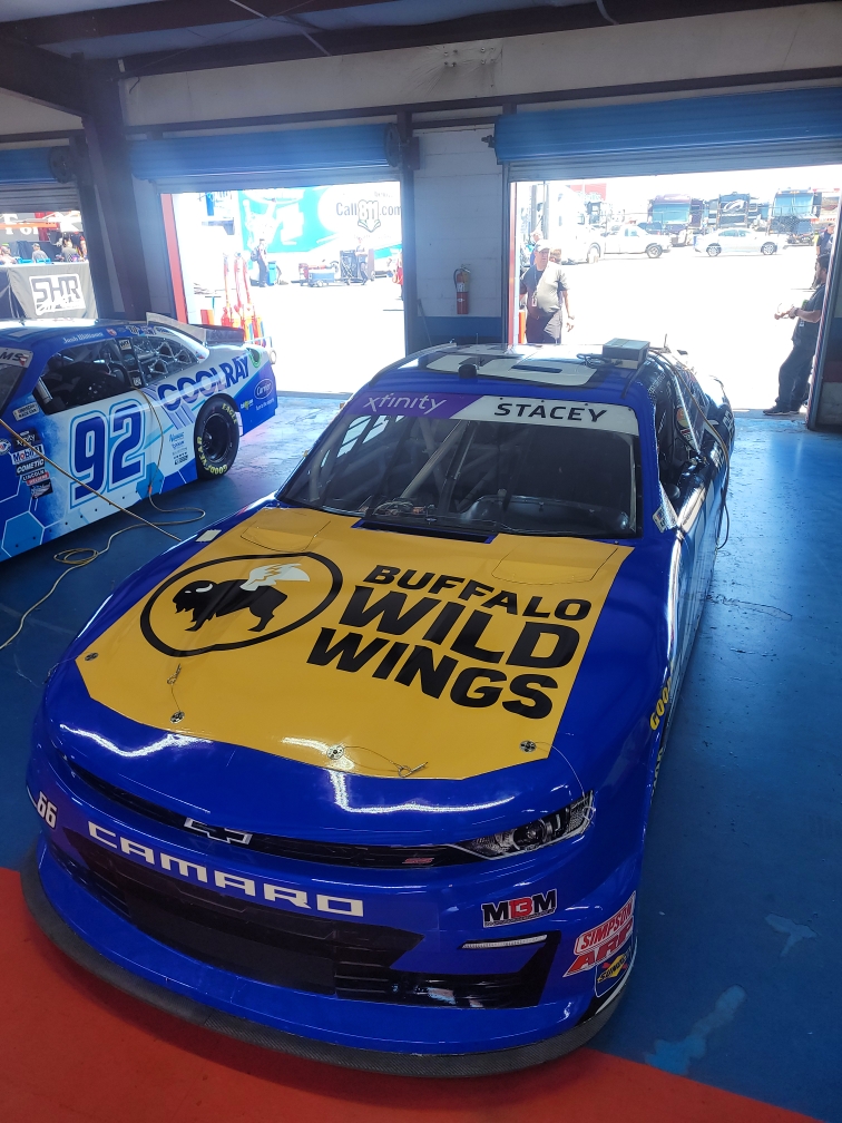 Well, not quite how we planned it... but very happy we can still represent @BWWings today @TALLADEGA. Thanks to all of our partners for working together. Just under 90 minutes from going racing in the #AgPro300. #NASCAR #Wings #Beer #Sports #BDubs #BetterWithSauce