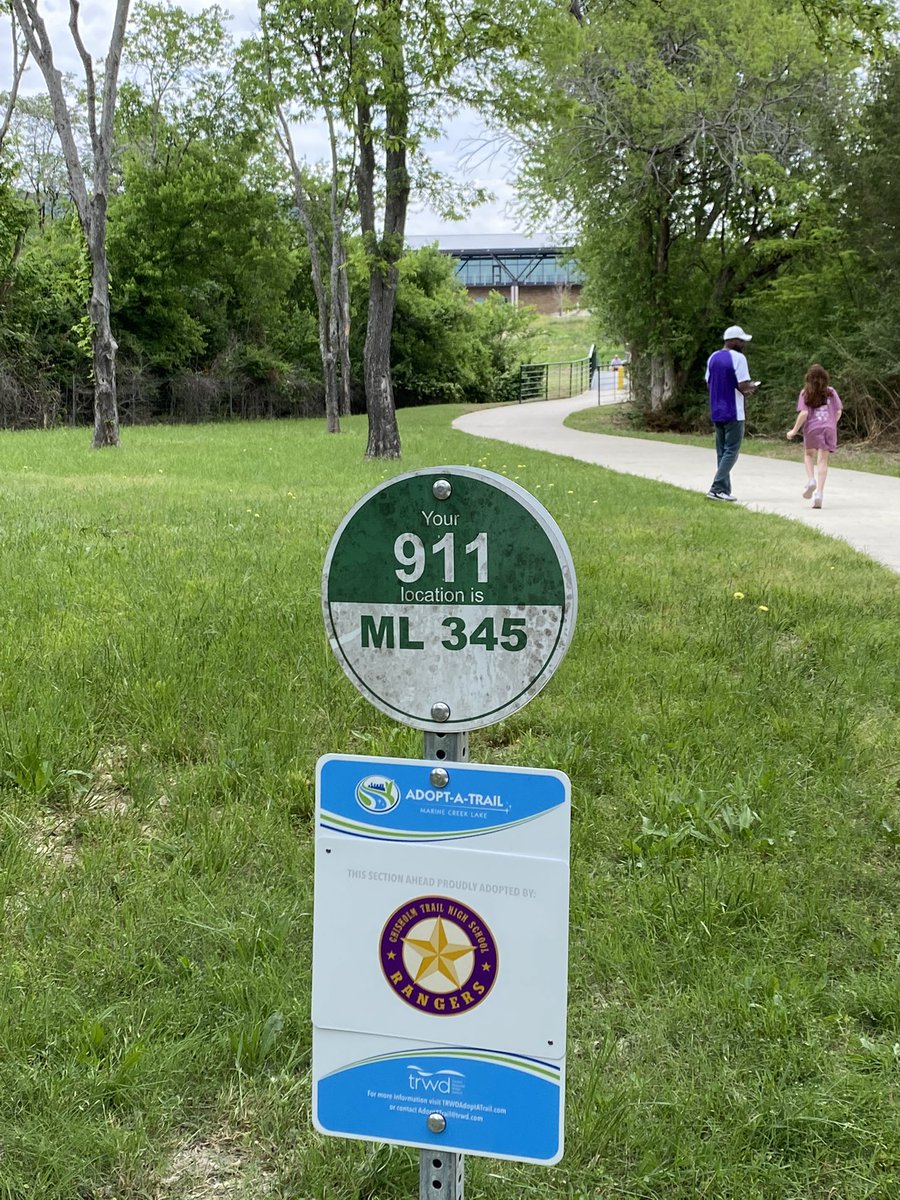 ChisholmTrailHS's tweet photo. We are honored to be the first adopting partner for TRWD’s Adopt-a-Trail program at Marine Creek Lake! Let’s work together as trailblazers to keep our part of the trail clean and safe! #CTogether @EMSISD https://t.co/OMkk432Nvs