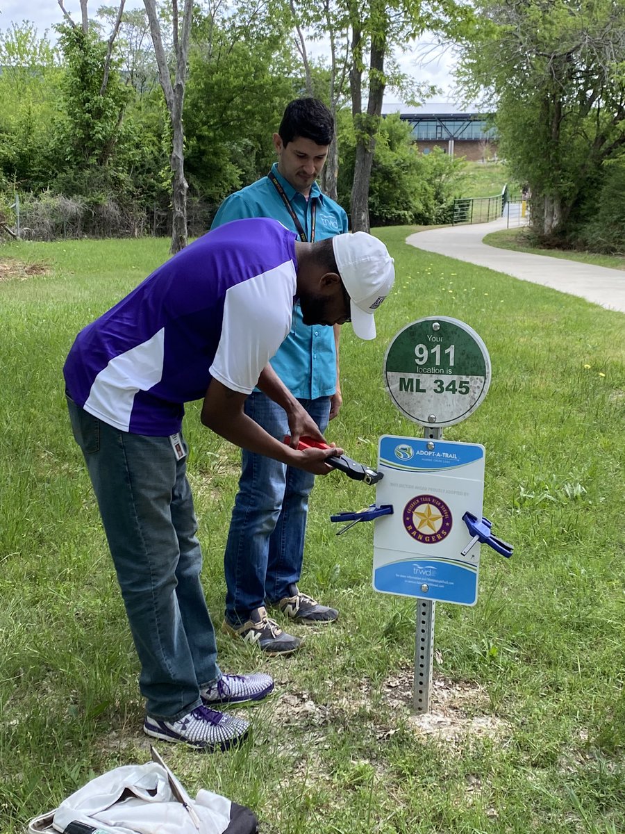 ChisholmTrailHS's tweet photo. We are honored to be the first adopting partner for TRWD’s Adopt-a-Trail program at Marine Creek Lake! Let’s work together as trailblazers to keep our part of the trail clean and safe! #CTogether @EMSISD https://t.co/OMkk432Nvs
