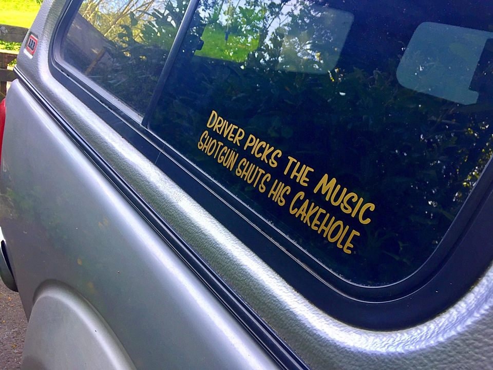 goblindreams's tweet image. Driver Picks the Music, Shotgun Shuts his Cakehole Decal Sticker #VinylDecal #VinylSticker 
Buy here etsy.com/shop/GoblinDre…