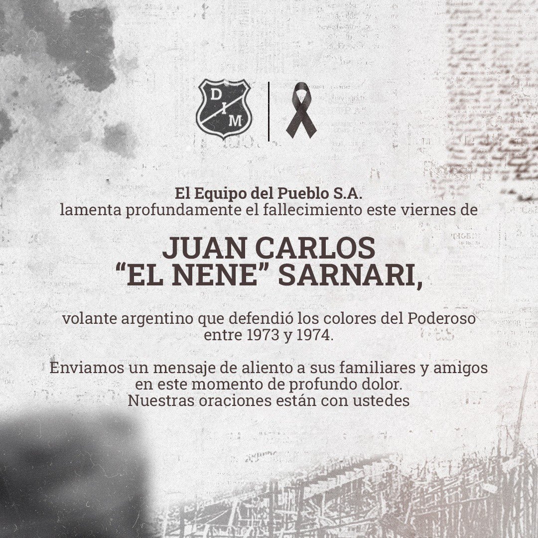 NominasDIM's tweet photo. El @DIM_Oficial de Juan Carlos “el nene” Sarnari, en la gran noche centenaria 1913-2013.
Jugó en el #DIM en 1973-74.
Homenaje al Nene QEPD.
🙏😢🇭🇹 https://t.co/p0pgdTcxBa