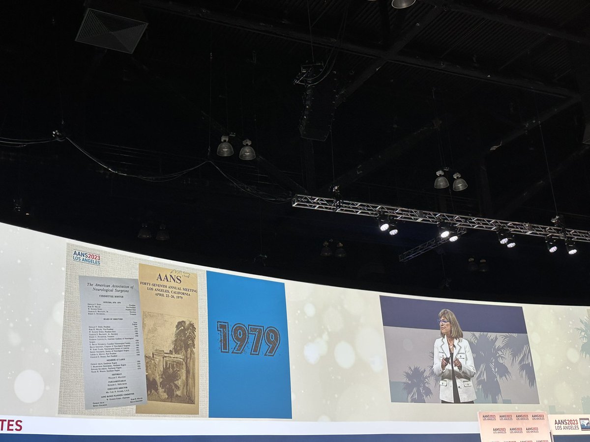 AngelaMRichard1's tweet photo. Dr Stroink, @AANS_President, discussing ‘#myfirstaans’. The inspiration and education of that meeting in LA - where we return for #AANS2023. @AANSNeuro https://t.co/FSbc07lhNa