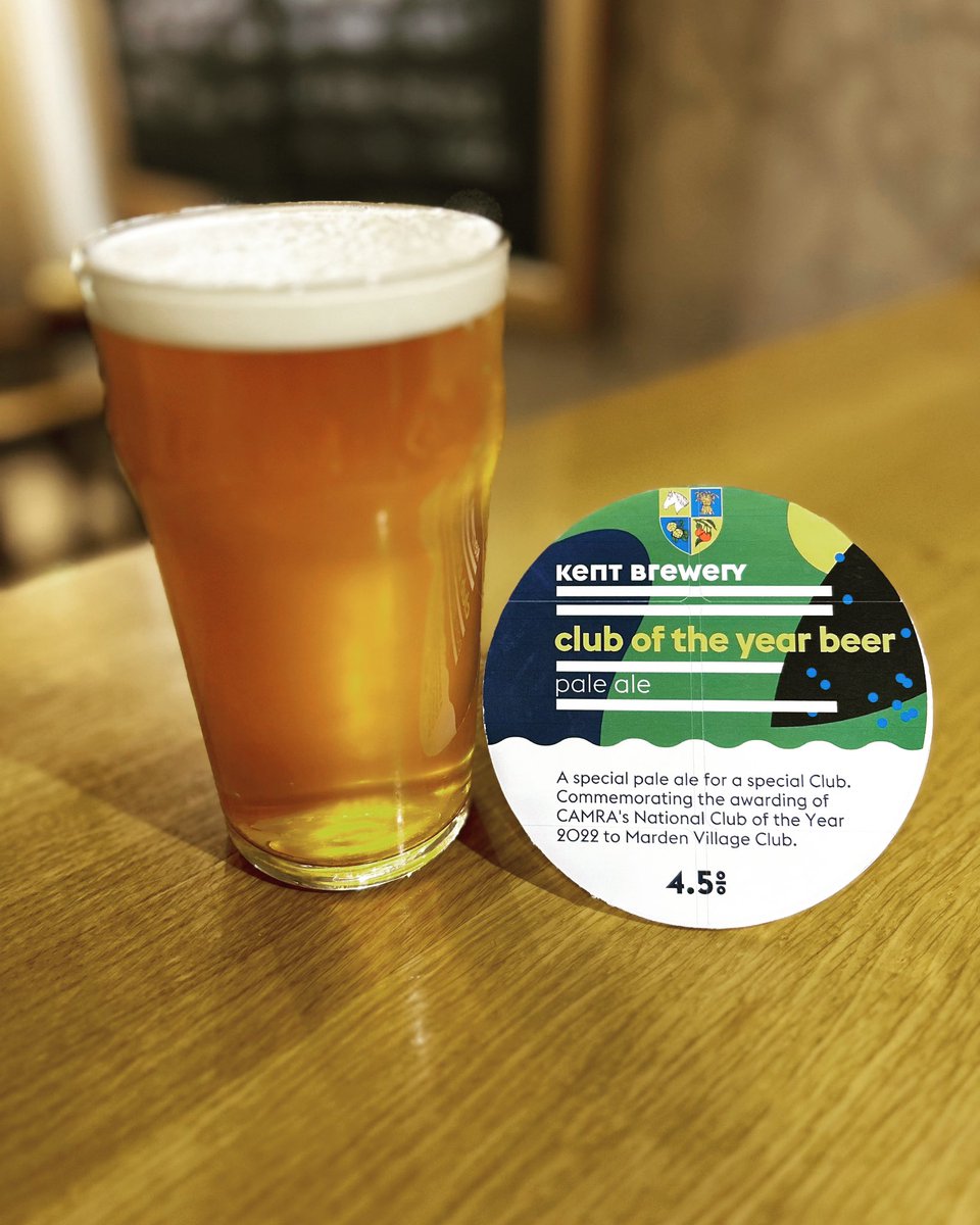The wait is finally over! We can reveal our collaboration with @kent_brewery with the new Club of the Year Beer, brewed especially for us in celebration of us winning CAMRA National Club of the Year 2022 🍻🍻 <a href="/MMKCAMRA/">Maidstone & Mid Kent CAMRA</a> <a href="/CAMRA_Official/">CAMRA</a> <a href="/WestKentCAMRA/">WestKentCAMRA</a>