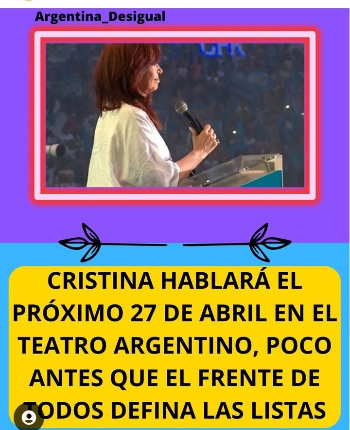 #QuieroVotarACristina
#EsConCristina
#CristinaPresidenta2023