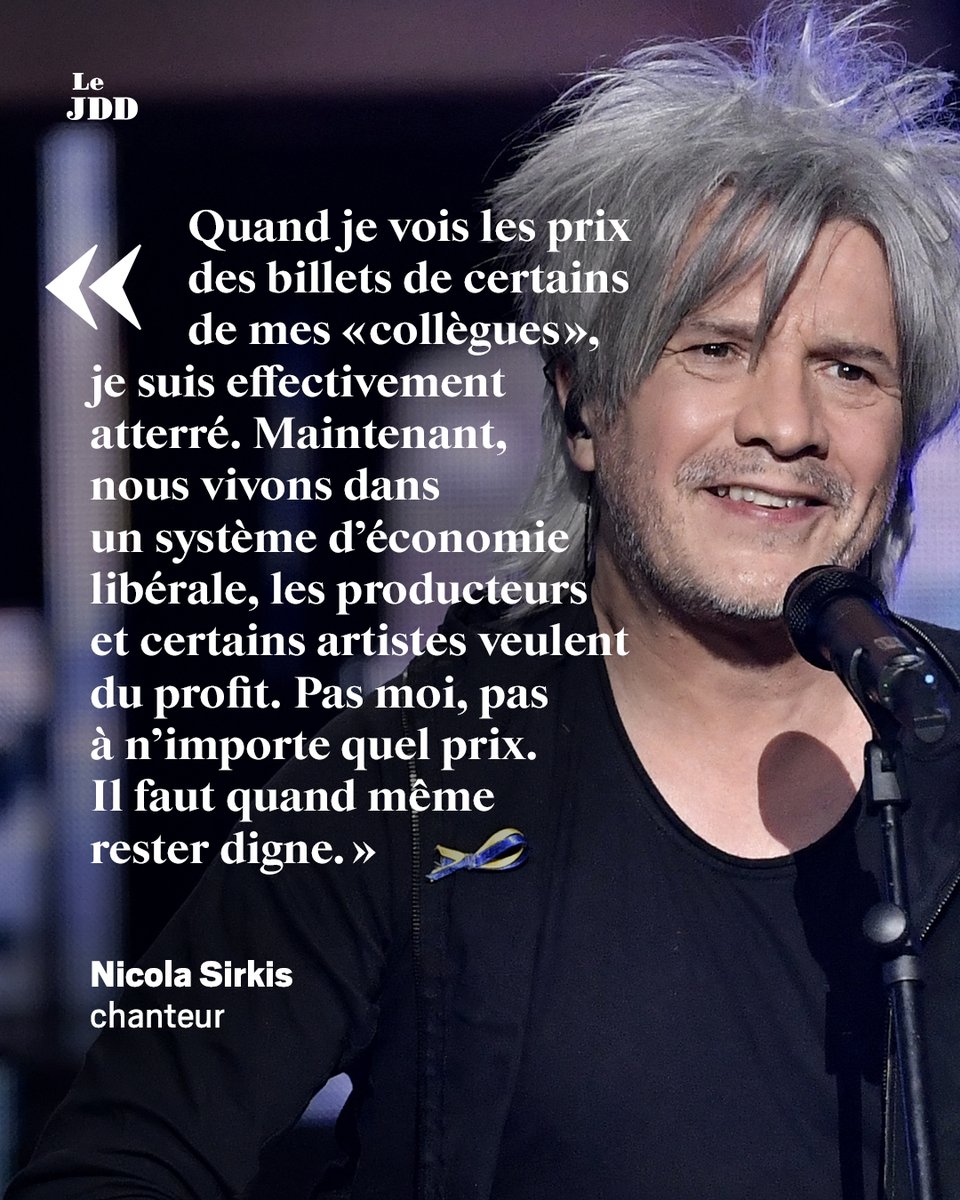 leJDD's tweet photo. [INTERVIEW] - Le leader d’Indochine, qui plafonne ses tarifs, dénonce les abus de certains de ses collègues. Pour lui, «aucun argument n’est pertinent sauf celui de vouloir gagner de l’argent».
👉https://t.co/uGACD6wPe9 https://t.co/RcejFVtR0P