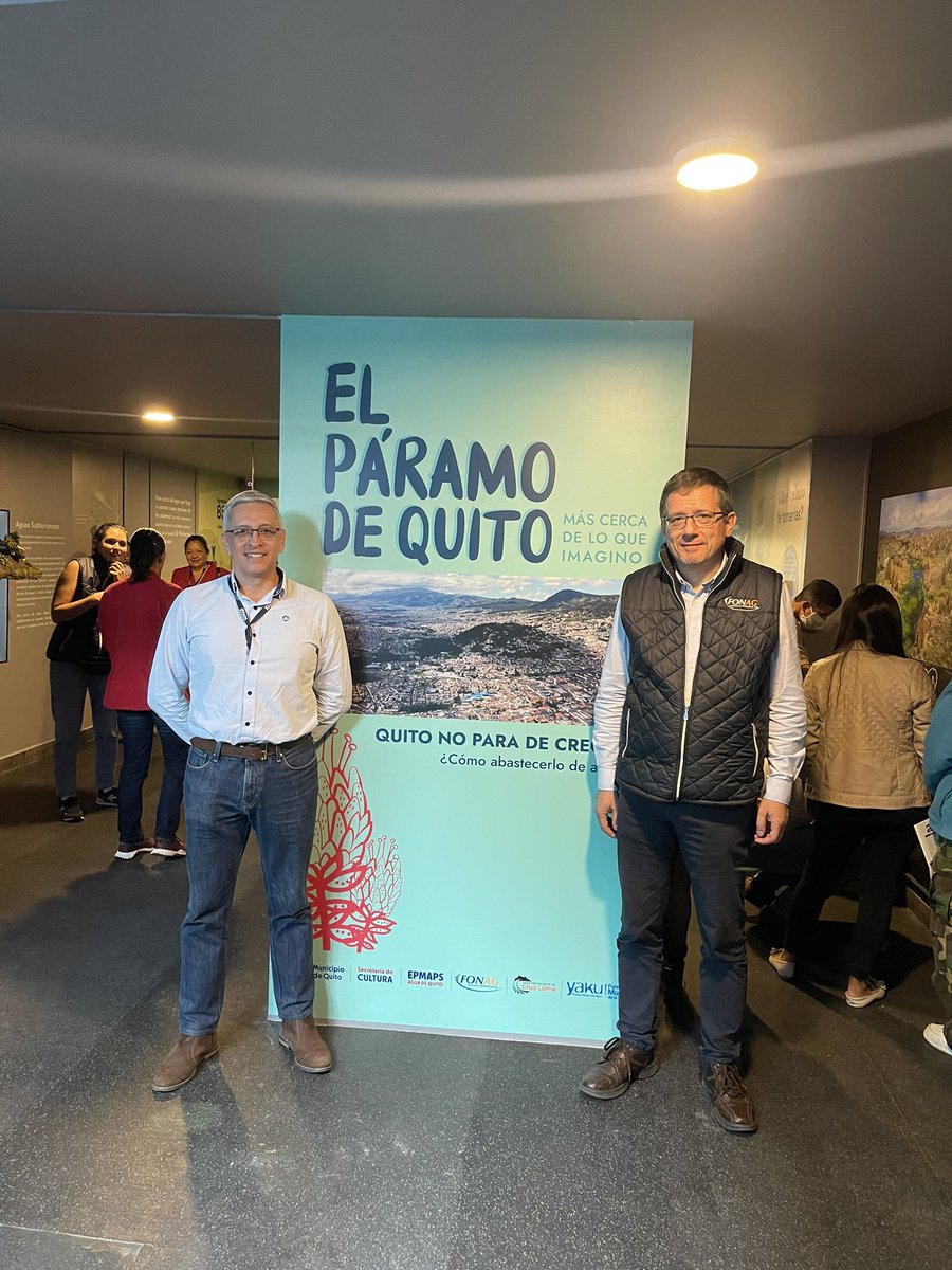 fonag's tweet photo. Todos invitados a @yakuquito conocer la nueva sala “El páramo de Quito más cerca de lo que imagino” ⛰💦 un trabajo conjunto entre @aguadequito, #FONAG, Comunidad de San Francisco de Cruz Loma y  Museo Yaku. 

La sala muestra la importancia del Páramo como fuente de agua el DMQ. https://t.co/Bptl7qIgZl