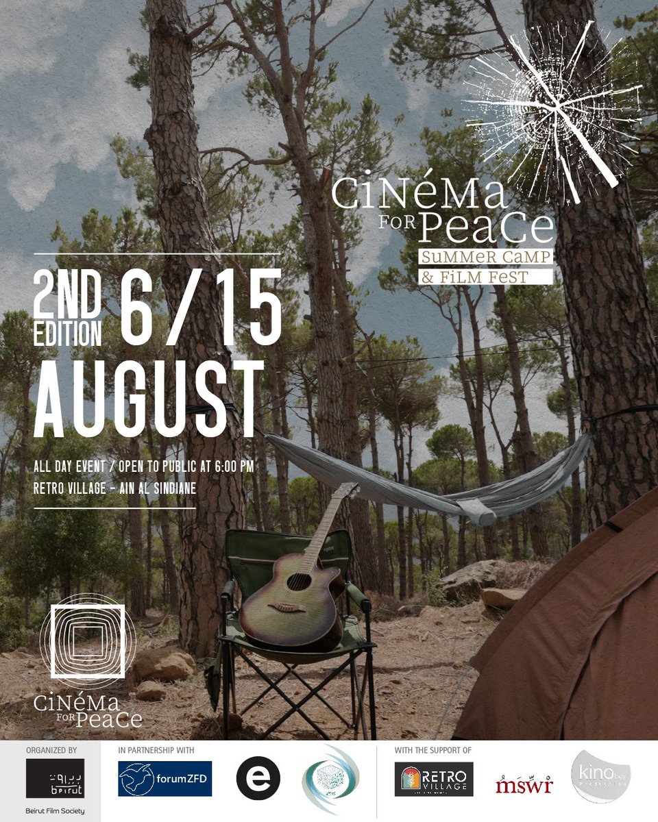 #CFP2023: Dear Filmmakers
Lets make this a memorable experience 📷 

We are BACK 🏕️ 🎥 
Join us in this adventure combining Cinema, Nature &amp; Peace ✌🏻Stay Tuned as we are revealing soon the call for application 💻 📱 

Organized by: 
<a href="/BeirutFilmSoc/">Beirut Film Society</a>