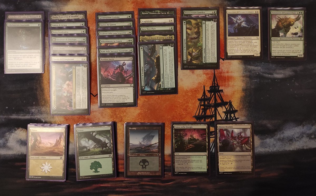 giaseer's tweet photo. Last thursday night placed 2nd with this deck at #MOM draft! 

Special thanks to Thalia and Gitrog Monster! @Artorias9071

@KingsCrossMtg  @draftsim @wizards_magic https://t.co/6pOihaOLkM