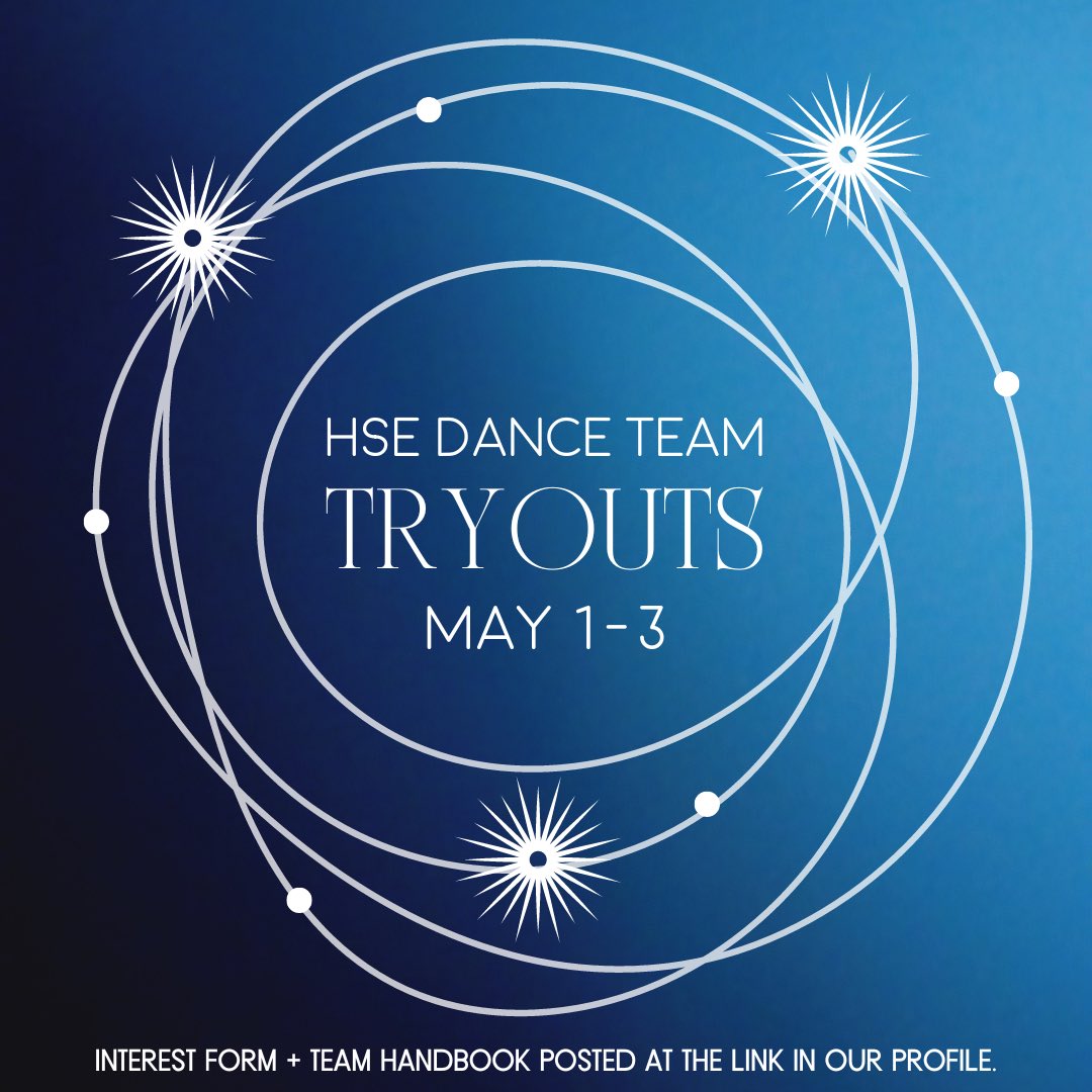 ✨MARK YOUR CALENDARS ✨

Find our interest form + team handbook posted at the link in our profile. Please fill out the form prior to tryouts!! And make sure to bring the last two pages of the handbook with you on the first day 🤩

See you there! 💙