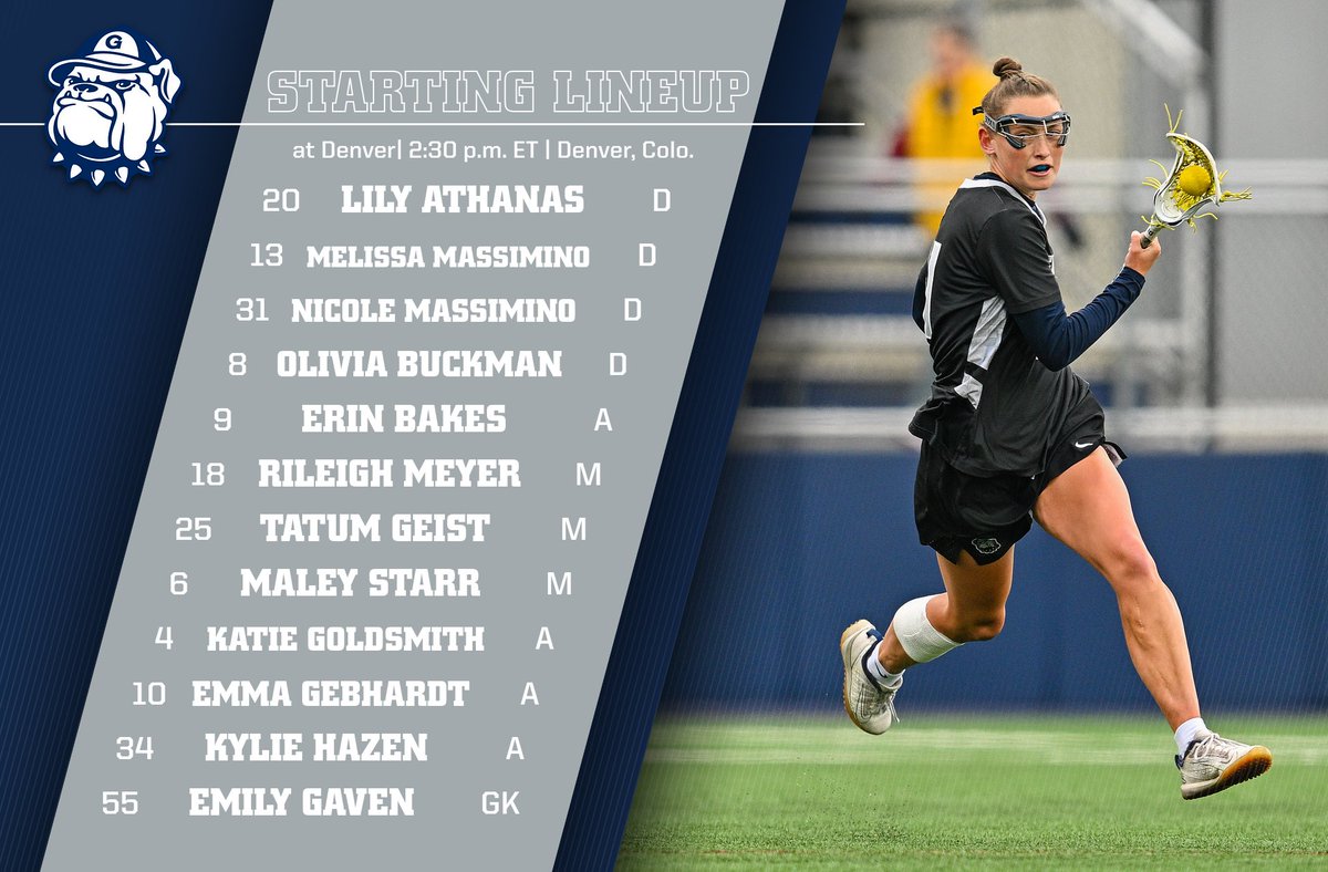 HoyasWLax's tweet photo. Today's starters at Denver

#HoyaSaxa #OwnEverything #PWHM #ActWithENGIE https://t.co/SULedSqT2i
