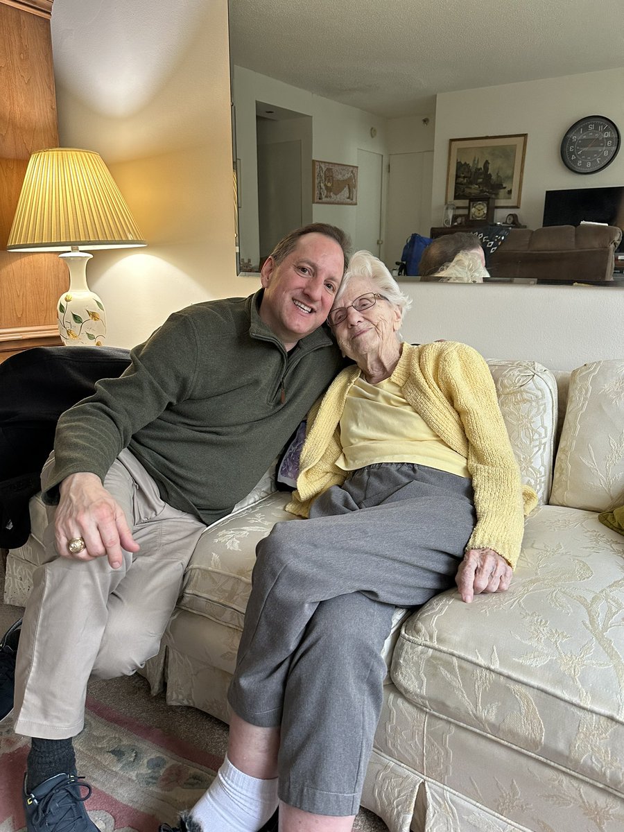 JamesLangabeer's tweet photo. While in Chicago, I was able to visit with my 104-year-old great aunt! Always fun to listen to her life and longevity lessons! https://t.co/umbkmqh2YV