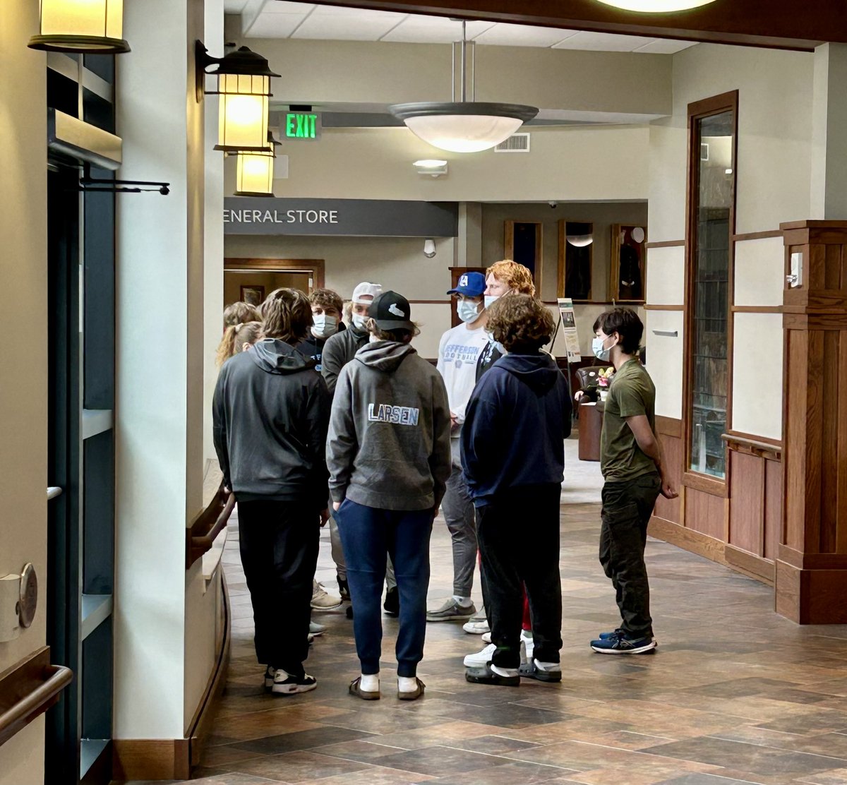 TimCoachc's tweet photo. Super proud of a few of our @JagsFB players who took time on a Saturday to go help with Bingo at the Minnesota Veterans Home. #passionpridecommitment https://t.co/bUkLUwkMMh