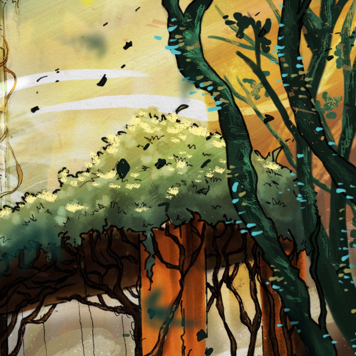 ubisbjorn's tweet photo. The secret blooming nature in the Obsolete City.
#concept #conceptart #makingconcepts #illustration #art #drawing #sketch #story #nature #lostcity #sketchbook #sketchingdaily #conceptdesign #conceptartwork #procreate #photoshop #blooming #bloomingnature #dystopianworld #SriLanka https://t.co/ZfmZpdp6Hx