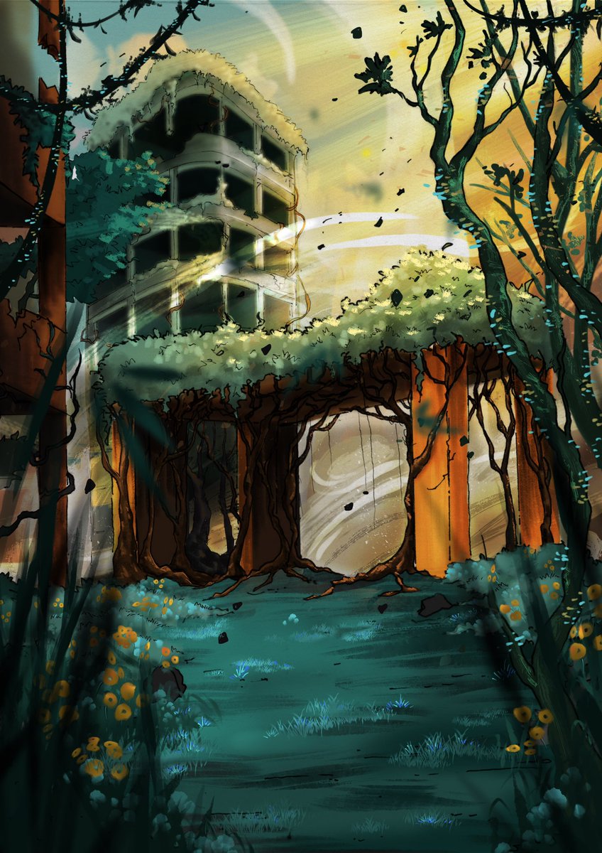 ubisbjorn's tweet photo. The secret blooming nature in the Obsolete City.
#concept #conceptart #makingconcepts #illustration #art #drawing #sketch #story #nature #lostcity #sketchbook #sketchingdaily #conceptdesign #conceptartwork #procreate #photoshop #blooming #bloomingnature #dystopianworld #SriLanka https://t.co/ZfmZpdp6Hx